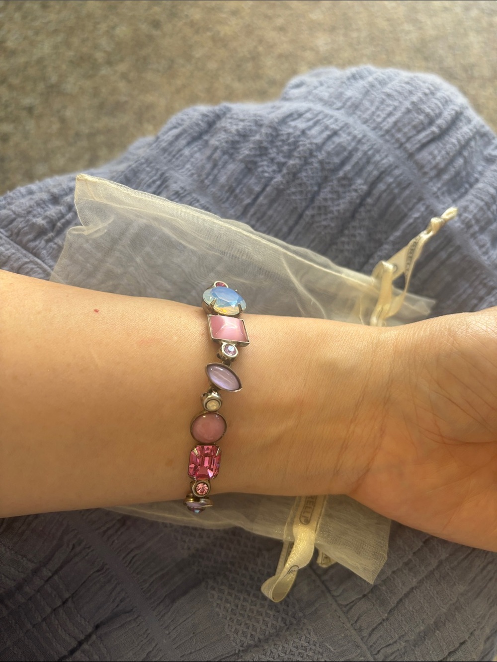 SORRELLI Pink Multi-Stone Women’s Bracelet
